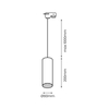 Milagro Pipe Track Pendant Light Biały 1xGU10 ML7680 BIAŁY