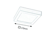Lampa sufitowa Rabalux Lois 2667 chrom satyna