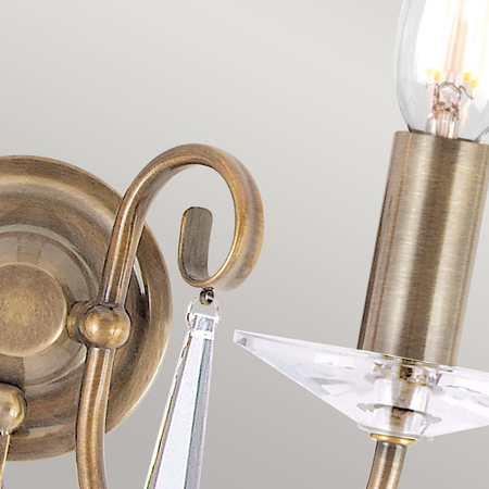 Kinkiet Elstead Lighting Aegean mosiądz AG2-AGED-BRASS