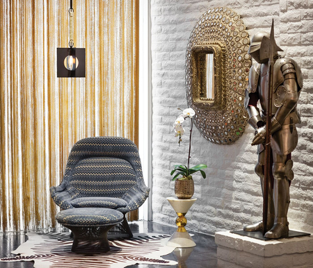 Lampa wisząca Ludlow - 1 źródło światła - Szczotkowany grafit Quintiesse QN-LUDLOW-1P-GR