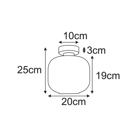 Lampa sufitowa Kaja CAMPO K-5662 grafitowy, czarny