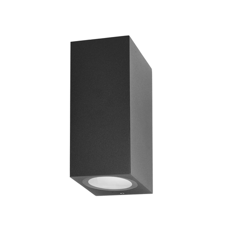 Kinkiet zewnętrzny Italux OWL-2198-1SQ Czarny piaskowany
