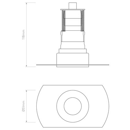 Spot Astro Trimless Mini 1248025 Matowy Biały