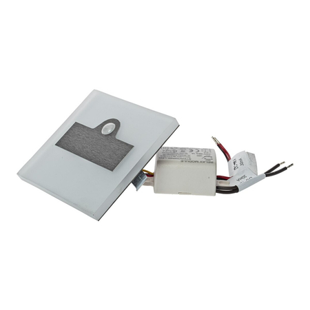 Eko-Light Oprawa schodowa LUMI Barwa Zimma 6500K 12V z czujnikiem ruchu EKS3058 BIAŁY / SREBRNY