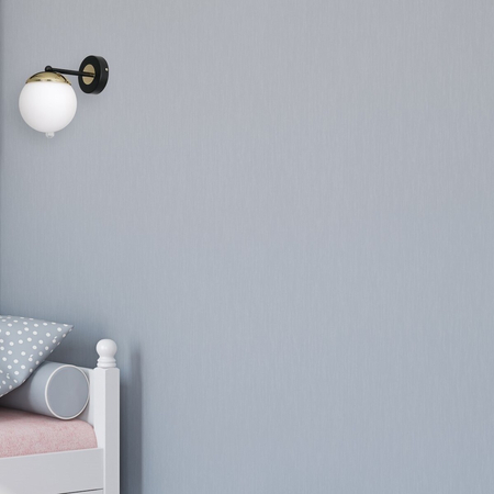 Milagro Kinkiet SPARTA BLACK / GOLD 1xE14 MLP6512 CZARNY / ZŁOTY