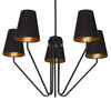 Milagro Żyrandol VICTORIA BLACK 5xE27 MLP4913 CZARNY
