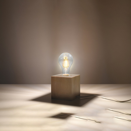 Sollux Lighting Lampa biurkowa ARIZ naturalne drewno SL.0677