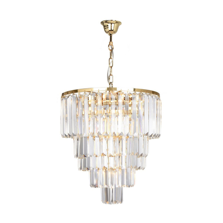 Lampa wisząca AMEDEO Zuma Line 17106/6+3+1-GD+CL złoty