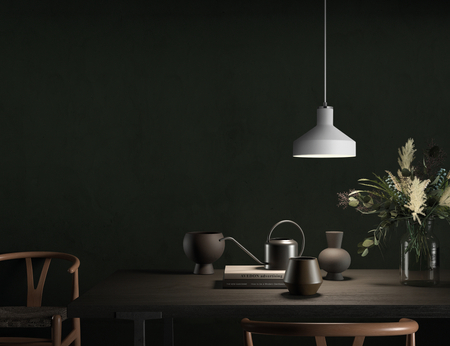 Lampa wisząca RITA biały, chrom matowy Ø210 1xE27