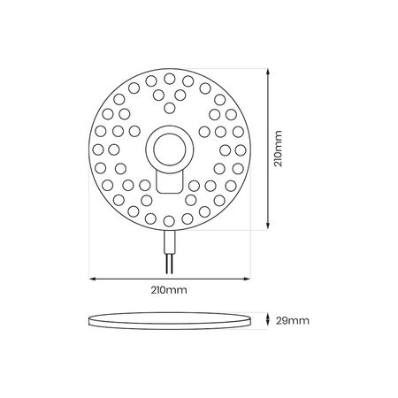 Eko-Light Moduł Led FIX 36W 3000K Fi210 EKM0466