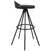 Krzesło barowe LANZA 76 czarne