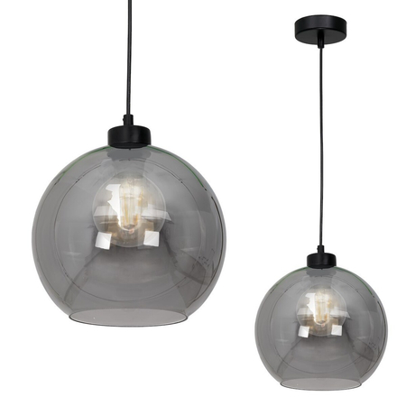 Milagro Lampa wisząca SOFIA SMOKED 1xE27 MLP6577 CZARNY