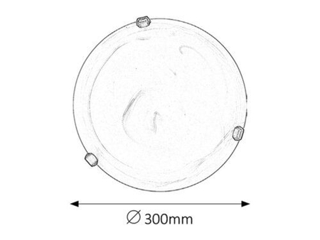 Lampa sufitowa Rabalux Alabastro 3203 białe szkło alabastrowe