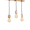 Milagro Lampa Wisząca JACK 3xE27 MLP582 Naturalne drewno