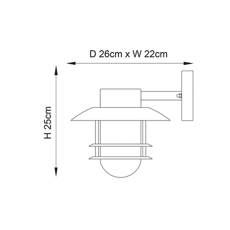 Kinkiet zewnętrzny Endon Lighting Jenson 74703 stalowy
