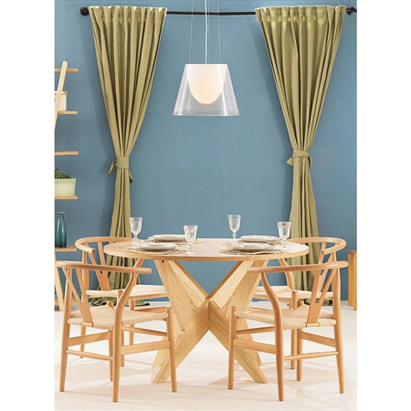 Krzesło WISHBONE natural - drewno bukowe, naturalne włókno