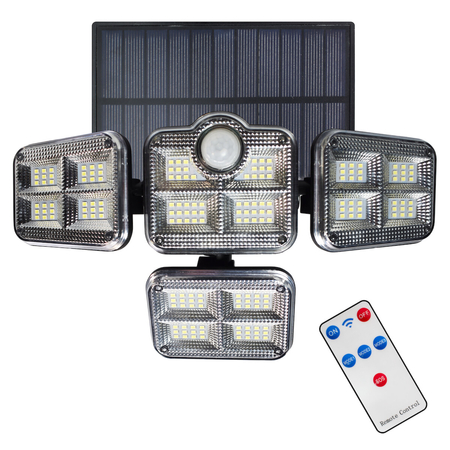 Eko-Light Naświetlacz Solarny Flexi Potrójny EKO9152 SREBRNY
