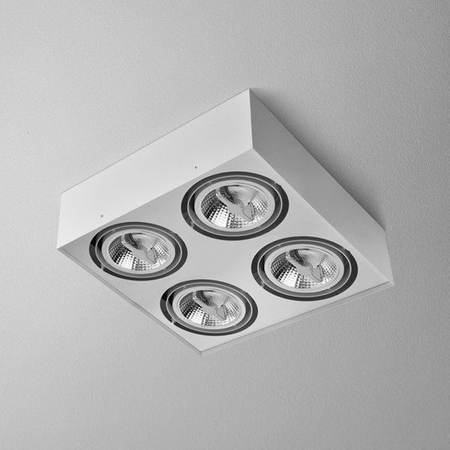 Lampa natynkowa AQForm Squares 111 x 4 Sq 230V Surface Biały Struktura