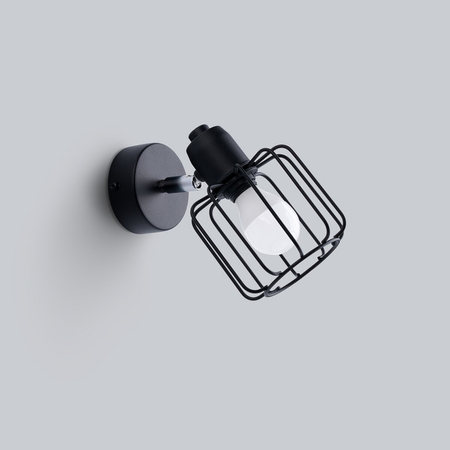 Sollux Lighting Kinkiet BELUCI 1 czarny SL.1114