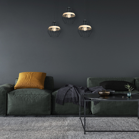 Milagro Lampa wisząca CLIFF BLACK 3xE27 MLP5525 CZARNY