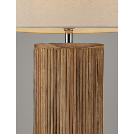 Lampa stołowa Luces Exclusivas ONTAREZ LE45381 drewno jasne i ciemne, biały