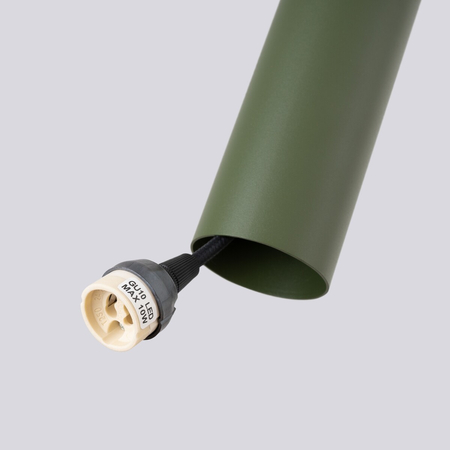 Sollux Lighting Lampa wisząca LAGOS 1 zielona oliwka SL.1484