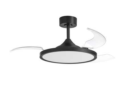 Wentylator CORFU BK Ø107 DC 33W 3A LED 42W CCT zmienna barwa, pilot