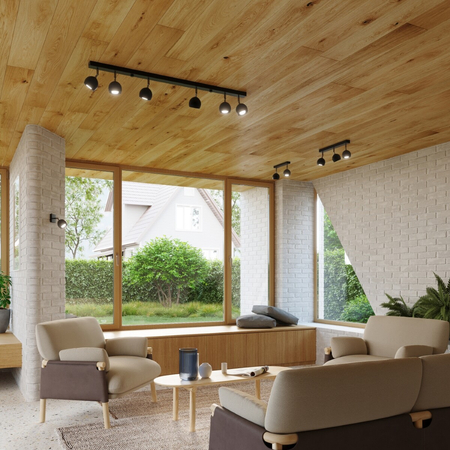 Sollux Lighting Plafon OCULARE 4 czarny SL.0446