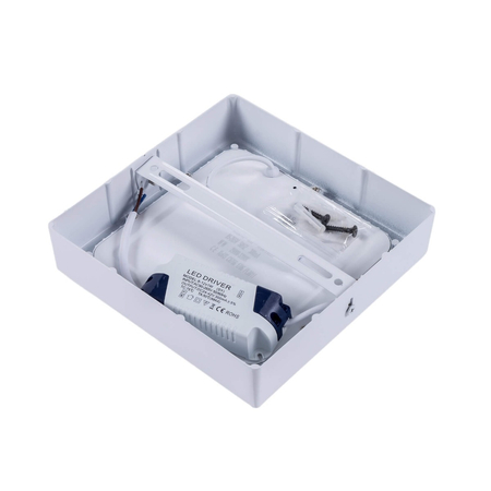 Plafon LED Greenie SOLID kwadratowy metalowy 170x170 12W CW