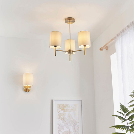 Lampa sufitowa Endon Lighting Brio BRIO-3AB mosiądz