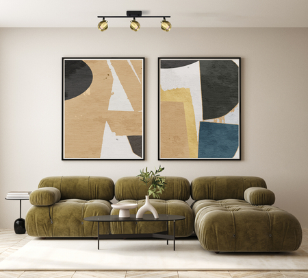 Reflektor Italux Lafin SPL-45379-3-BK-BRSS Czarny, mosiężny