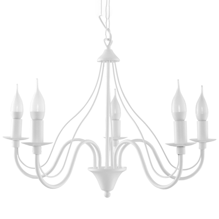 Sollux Lighting Żyrandol MINERWA 5 biały SL.0214