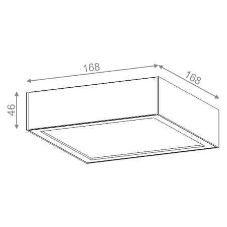 Lampa natynkowa AQForm Slimmer 17 LED Surface Biały Struktura