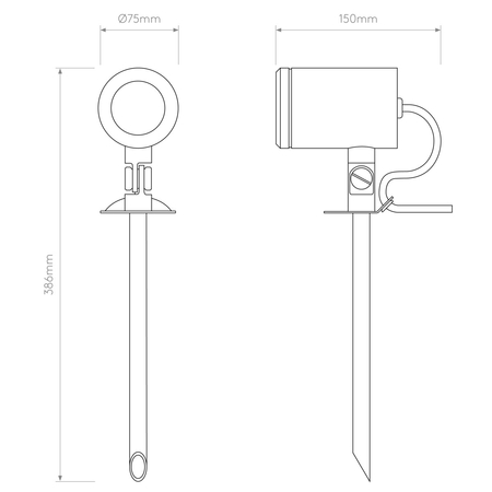 Spot zewnętrzny Astro Jura Spike Spot 1375012 Mosiądz