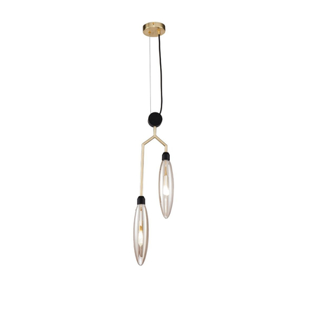 Lampa wisząca Maytoni MOD012PL-02G Ventura - Matowe złoto