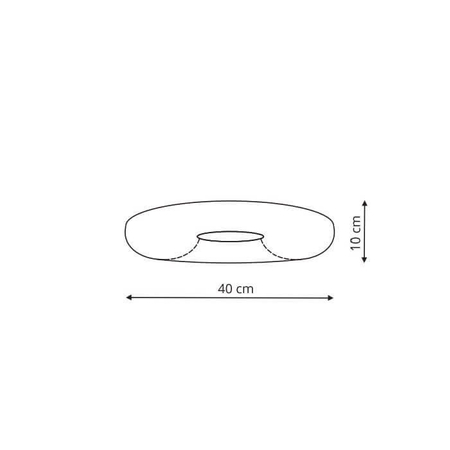 Plafon Aruba 1xLED biały IP44 LP-2424/1C-40 WH