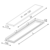 Lampa wpuszczana AQForm Set Sleek 60 LED Recessed Biały Struktura