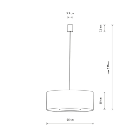 Lampa wisząca Nowodvorski CEDRO 11666 Beż