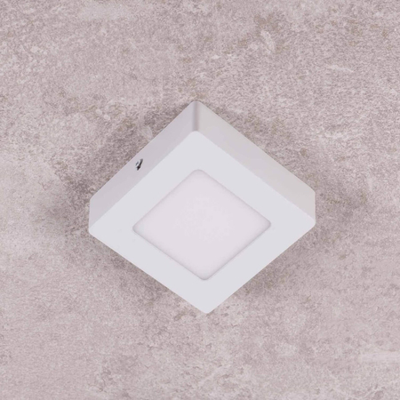 Plafon LED Greenie SOLID kwadratowy metalowy 120x120 5W WW