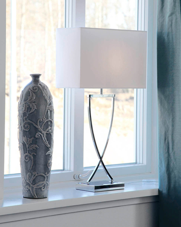 Lampa stołowa By Rydens 2820440-6513 Omega H69cm biały