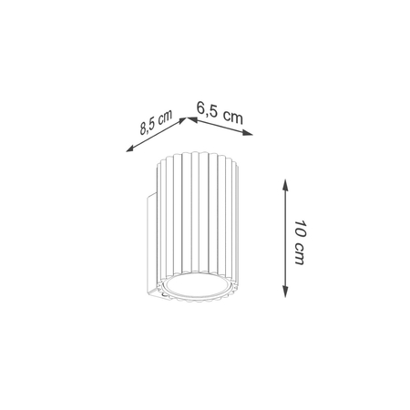 Sollux Lighting Kinkiet KARBON 10 beżowy SL.1652