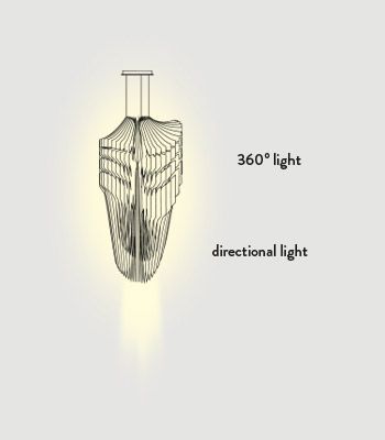 Lampa wisząca Slamp AVI84SOS0004N_000 Avia XL Black