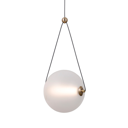 Lampa wisząca Italux Rastia PND-34361-M-HBR-OPAL złoty