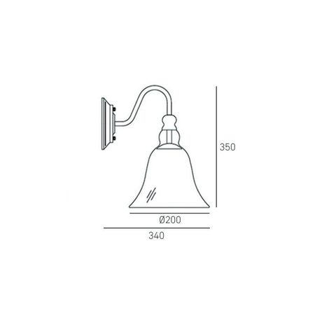 Cosmo Light Kinkiet PARIS W01796BK