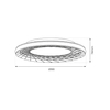 Milagro Plafon NEST 38W LED śr. 51cm ML0523 CZARNY
