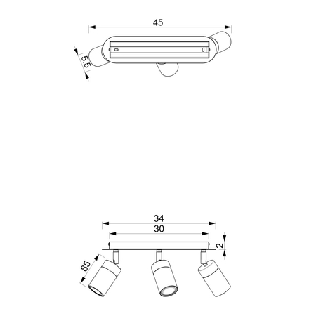 Milagro Lampa sufitowa JOKER GREEN/GOLD 3xGU10 MLP7719 ZIELONY / ZŁOTY