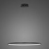 Lampa wisząca Ledowe Okręgi No.1 60cm 2700k czarna ściemnialna