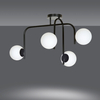 Lampa sufitowa KALF 4B BLACK Emibig 1030/4B biały/czarny