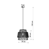 Sollux Lighting Lampa wisząca GATE czarny SL.0663