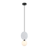Lampa wisząca Italux PND-59779-1M-LGR Czarny. Szary